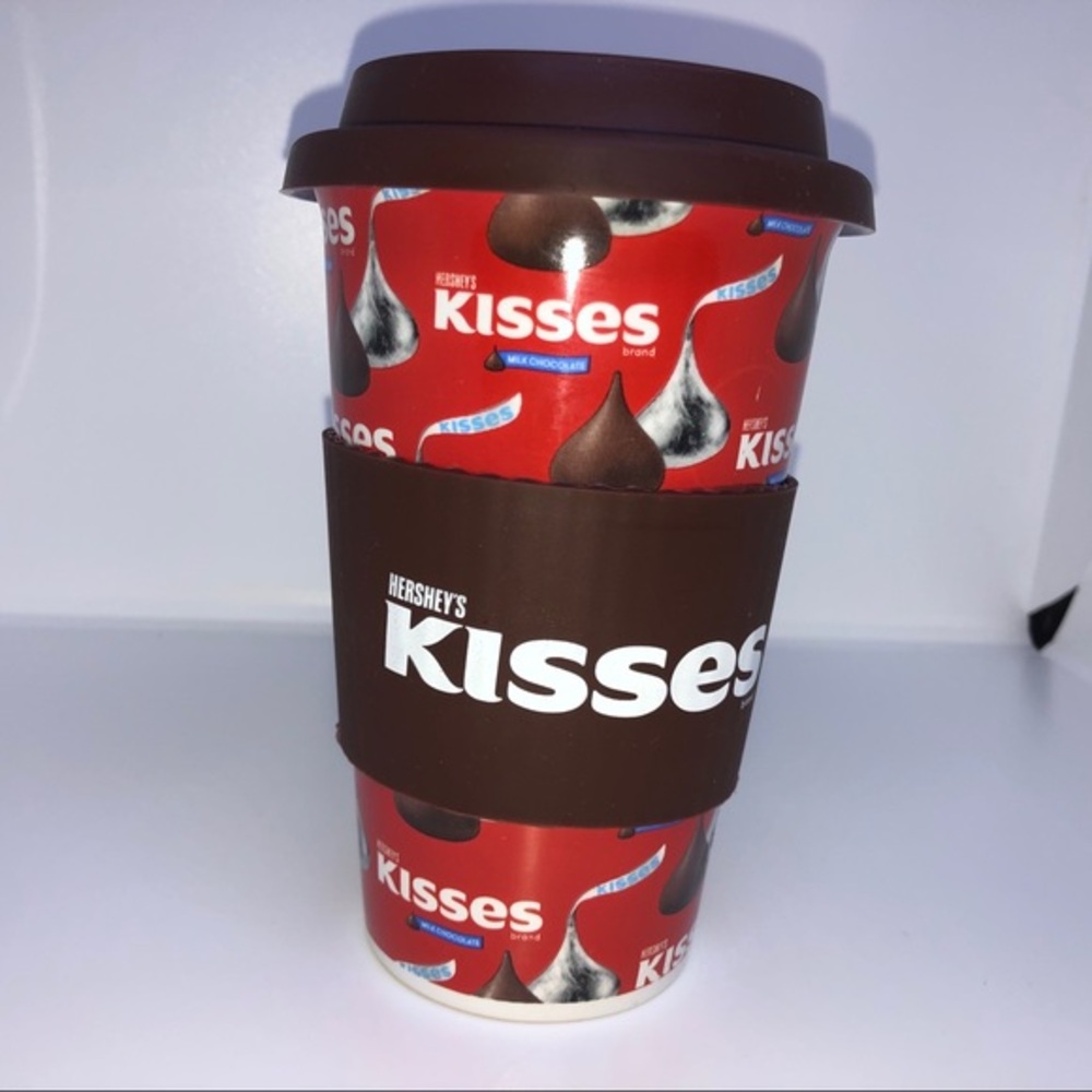 Galerie Hershey's Kisses Coffee Mug Red Black Love Chocolate